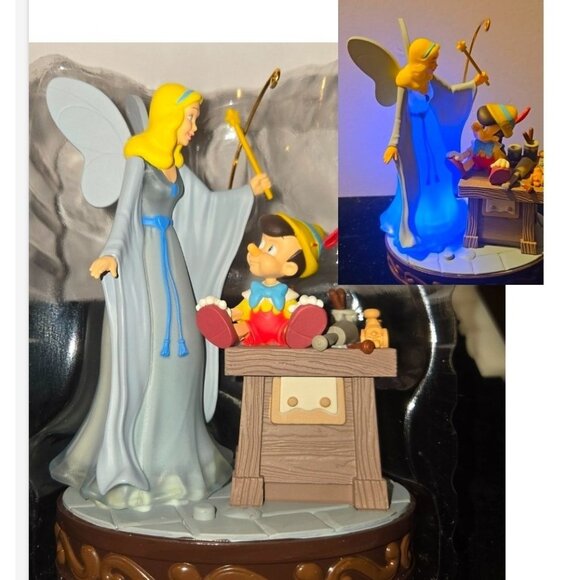 Hallmark Pinocchio Fairy Ornament color changing  'A Real Boy' New - Picture 5 of 9